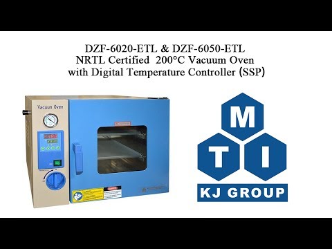 NRTL Certified 53L 200C Vacuum Oven (16x14x15") with Digital Temperature Controller - DZF6050