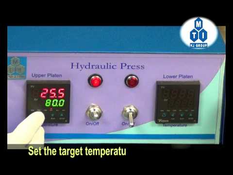Customized 200 - 400 - 25T Hydraulic Flat Hot Press with Dual Temp. Controller - YLJ-HP1818V