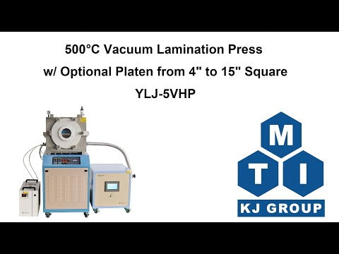 Pressa di laminazione sottovuoto a 500°C con piano opzionale da 4" a 15" quadrato e 20-40T -YLJ-5VHP