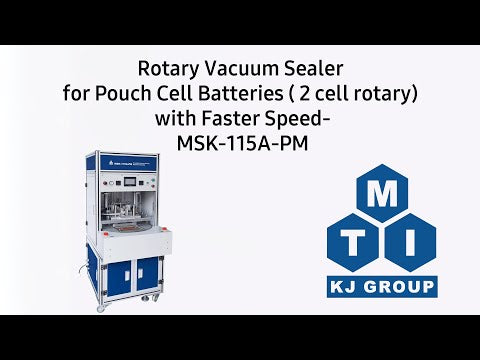 Selladora de Vacío Rotativa para Pilas Pouch (2 pilas rotativas) con Mayor Velocidad- MSK-115A-PM
