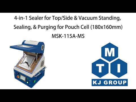 Selladora 4 en 1 para colocar, sellar y purgar por arriba/lateral y al vacío para celdas de bolsas (180x160mm) - MSK115A-MS