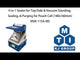 Selladora 4 en 1 para colocar, sellar y purgar por arriba/lateral y al vacío para celdas de bolsas (180x160mm) - MSK115A-MS