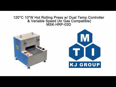 Pressa per laminazione a caldo a 110°C (8 "D x10 "L) con regolatore a doppia temperatura (compatibile con gas Ar) - MSK-HRP-03D