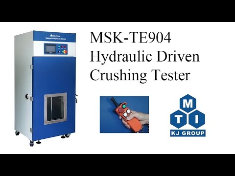 Tester di frantumazione azionato idraulicamente da 15KN con telecomando per il test delle batterie (IEC62133 e UN38.3) - MSK-TE904