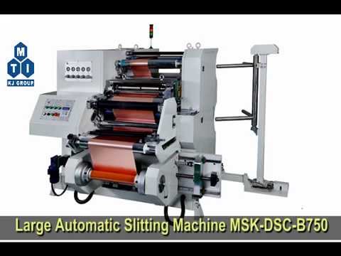 750mm Width Roll to Roll Automatic Slitting Machine for Cylinder Battery Production - MSK-DSC-F750
