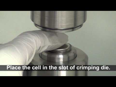 Hydraulic Crimper for All Types of Coin Cells with 100 Pcs CR2032 Case - MSK-110