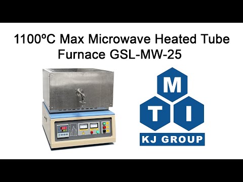 Forno tubolare riscaldato a microonde a 1100°C max: diametro opzionale di 1", 1,57" e 2". - GSL-MW-25