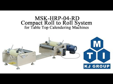 100C Max. Pressa elettrica per laminazione a caldo da 4" di larghezza con velocità variabile (compatibile con gas Ar) - MSK-HRP-01