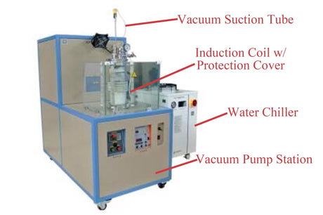 15KW Induction Melting System (60mm Tube) w/ Top-Suction Casting for Thin Rod Up to 1200°C - SP-15VSC - Thasar Store