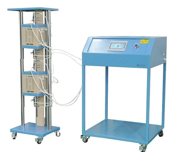 Forno tubolare verticale per il collaudo di piccole celle a combustibile (cella da 20 mm, 1000°C) - OTF-1200X-S-VT-C4